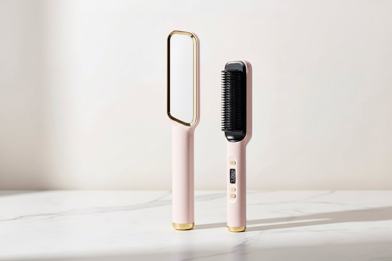 Electric Hot Comb Multifunctional Straight Hair Straightener Comb Negative Ion Anti-Scalding Styling Tool Straightening Brush